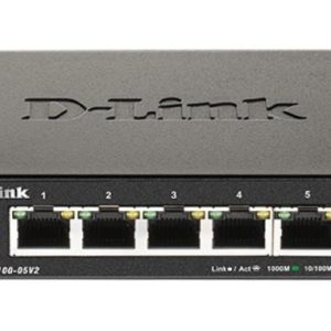 D-Link 5-Port Smart Managed Desktop Switch with 5 RJ45 Ports