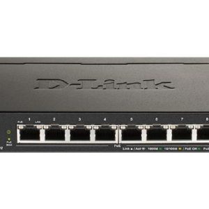 D-Link 8-Port Gigabit Smart Managed PoE Switch with 8 PoE Ports