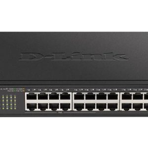 D-Link 24-Port Gigabit Smart Managed PoE Switch with 12 Mbps and 12 PoE Ports