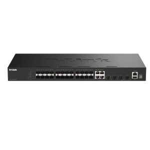 D-Link DGS-1530-28SC, 28-Port Stackable Smart Switch with 20 (1G) SFP,  4 (1G) Combo GE/SFP and 4 (10G) SFP+ Ports