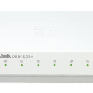 D-Link 5-Port Gigabit Unmanaged Desktop Switch with 5 Gigabit RJ45 Ports