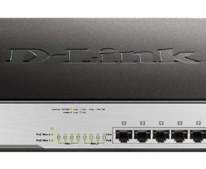 D-Link 8-Port Gigabit Unmanaged Desktop PoE Switch with 8 PoE RJ45 Ports