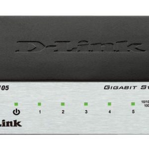 D-Link 5-Port Gigabit Unmanaged Desktop Switch with 5 RJ45 Ports