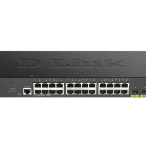 D-Link 28-Port Gigabit Smart Managed Switch with 24 RJ45 and 4 SFP+ 10G Ports