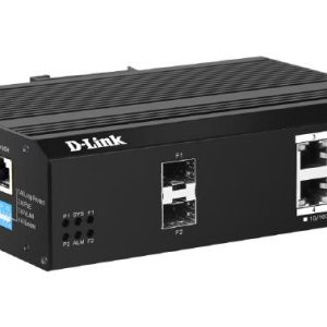 D-Link DIS-F200G, 6-Port Gigabit Industrial Smart Managed PoE+ Switch with 4 BASE-T PoE+, 2 SFP and 1 RJ-45 Console Port