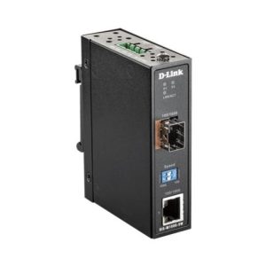 D-Link DIS-M100G, 2-Port Industrial Base-T to SFP Media Converter with 1BASE-T and 1 SFP Port