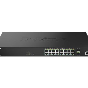 D-Link DMS-1250-18P, 18-Port Multi-Gigabit Smart Managed PoE++ Switch with 16 (2.5G) 90W PoE++ and 2 (10G) SFP+ Ports
