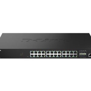 D-Link DMS-1250-28, 24-Port Multi-Gigabit Smart Managed Switch with 24 (2.5G) LAN and 4 (10G) SFP+ Ports