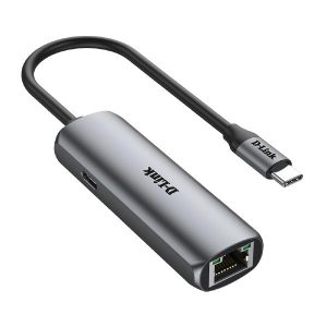 D-Link DUB-E135, USB-C to Gigabit Ethernet Adapter with 100W Power Delivery