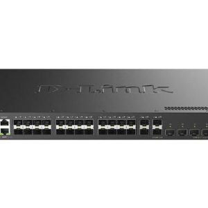 D-Link DXS-3410-32SY, 32-Port Stackable 10G Managed Switch with 28 (10G) SFP and  4 (10/25G) SFP28 Ports