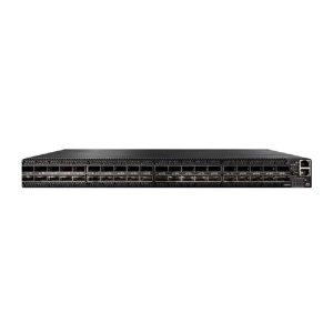 NVIDIA Quantum 2 based NDR InfiniBand Switch, 64 NDR ports, 32 OSFP ports, 2 Power Supplies (AC), Standard depth, Managed, C2P, Rail