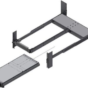 Mellanox 19 racks fixed mounting-kit, for SN2100, SN2010 systems, Dual switch side-by-side, Short-depth, Rack size 600-800mm