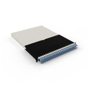 Patchbox.One 30RU STP Blue Cat6A Cable Management System, Includes 24x 30RU Blue Casettes, 3x Patchcatch Pairs & 1x Mounting Rail Pair