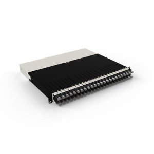Patchbox.One 8RU STP Black Cat6A Cable Management System, Includes 24x 8RU Black Casettes, 3x Patchcatch Pairs & 1x /Dev/Mount Pair