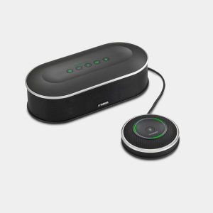 Yamaha YVC1000 Unified Communications Microphone & Speaker System, USB and Bluetooth Speakerphone for Large Meeting Rooms - Black