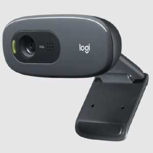 Logitech C270i -960-001084- HD Webcam, 720p/30 Frames, Plug and Play, Built-in Noise Reducing Mic, Auto Light Correction, Fixed Focus, Universal clip