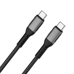 Shintaro USB-C Charge Cable 1m, Aluminium head, braid, support Max 20V5A, 100W charging, Emark IC, 480Mbps data.