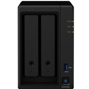 Synology Network Video Recorder DVA1622, 2 Bay, Supports up to 16 Cameras, 8 Licenses, 3 Year Warranty (Extend warranty with EW201)