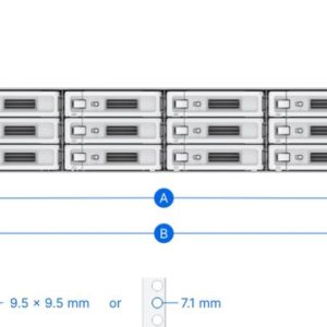 Synology Rail Kit RKS-02 (Sliding) for 1U, 2U and 3U NAS Systems ( Replaces RKS1317 )
