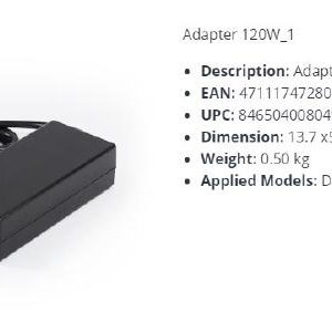 Synology Spare Part AC Adapter 120W Level VI for DS1520+ DS1019+ DS1522+