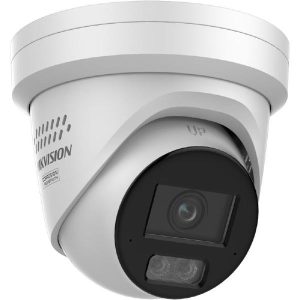 Hikvision 8MP Smart Hybrid Light with ColorVu Fixed Turret Network Camera, White