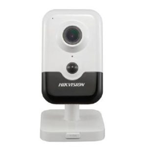 Hikvision Indoor 4MP DS-2CD2443G0-IW PoE Cube Camera 2.8mm Lens with Build in SD Slot, Wi-Fi, Two Way Audio
