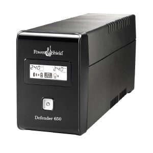 PowerShield Defender 650VA / 390W Line Interactive UPS with AVR, 2 x Australian Outlets and user replaceable batteries. Bundle of 10 units.
