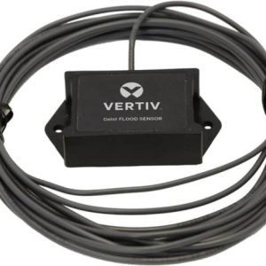 Vertiv Geist 0-5VDC conductivity-based flood sensor used to detect the presence of water. Includes a 15ft / 4.5m cable.