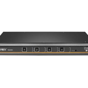 Vertiv Avocent Cyber Secure Universal DP/H KVM Switch 4-Port Single Display, PP4.0 compliant. Power Supply Included