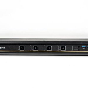 Vertiv Avocent SwitchView Universal DP/H KVM Switch 4-Port Single Display - Power Supply Included
