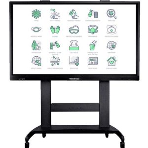TouchBoard Mobile Fixed Height System. VESA to 1200 x 600mm. Supports panels up to 136kg. Black.