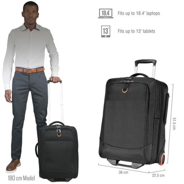 Everki Wheeled 420 Laptop Trolley fits 15-Inch to 18.4-Inch - Image 2