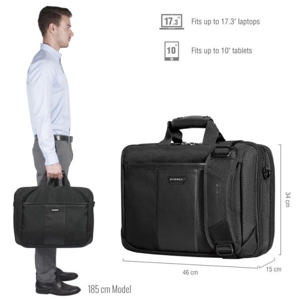 Everki Versa Premium Travel Friendly Laptop Bag Briefcase up to 17.3-Inch - Image 2