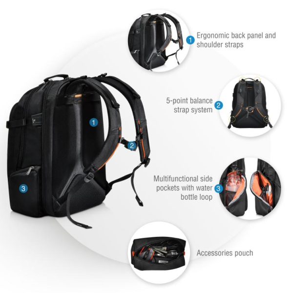 Everki Business 120 Travel Friendly Laptop Backpack up to 18.4-Inch - Image 4