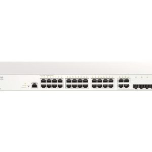 D-Link DBS-2000-28 Nuclias Cloud-Managed 28-Port Gigabit switch with 28 RJ45 and 4 Combo SFP ports