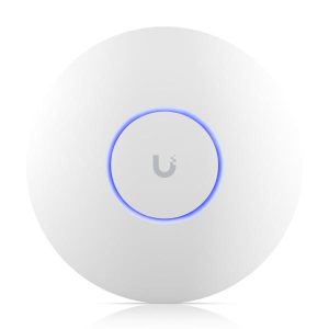 Ubiquiti U6-LR Wi-Fi 6 Long Range Access Point, 600Mbps@2.4Ghz, 2.4Gbps@5Ghz, IP54 Rated, PoE+ Powered, No Injector Included