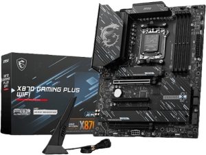 Msi X870 GAMING PLUS WIFI, ATX, AMD AM5, 4xDDR5, 3xM.2, 4xSATA 6Gb/s, RAID, 1xHDMI, 1xDP, 5xPCIe, 5G Lan, WIFI-7+Bluetooth, 2xUSB-C, 4xUSB-A, 4xUSB 2.0, 3 Year Warranty