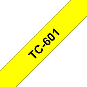 Brother TC-601 – 12MM BLACK ON YELLOW TC TAPE