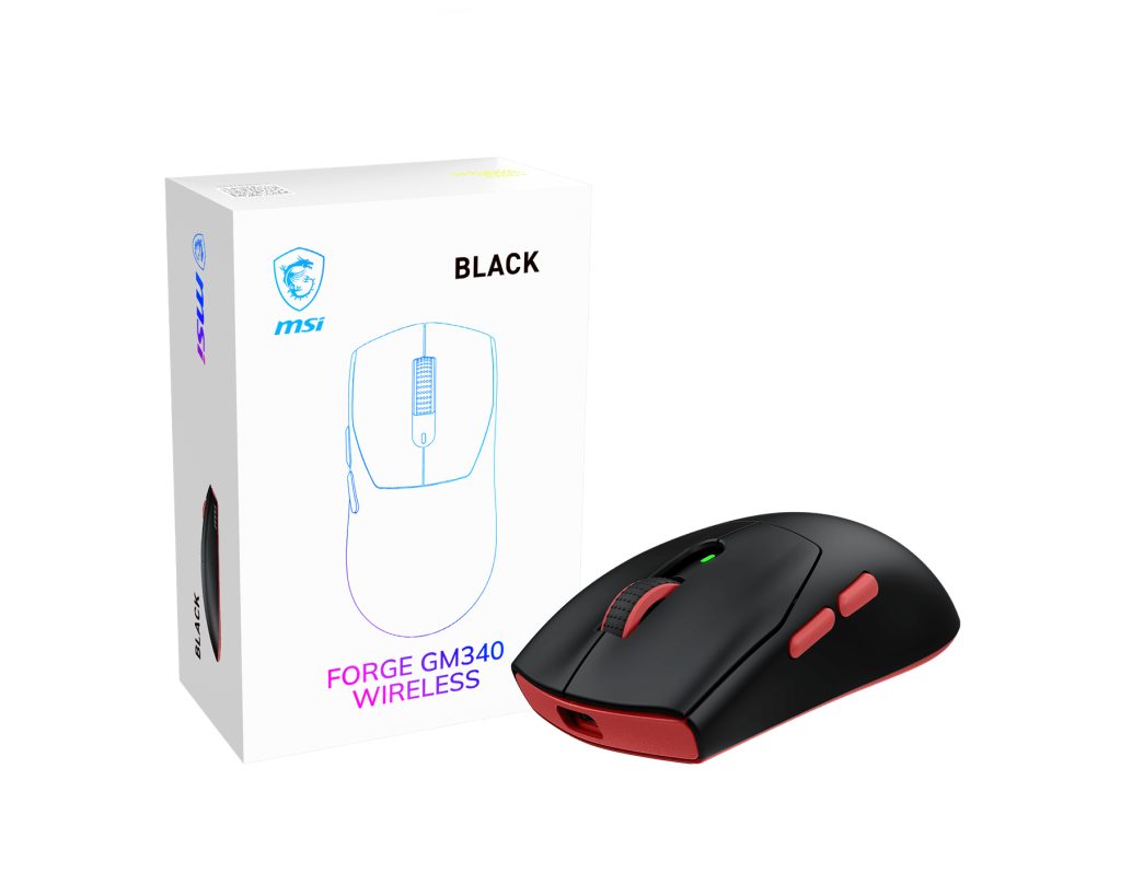 MSI Forge GM340 Wireless/Bluetooth Mouse (Black)