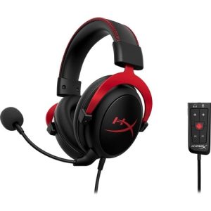 HP 4P5M0AA, HyperX Cloud II Gaming Headset, Stereo, Over-the-ear, Wired, USB2.0, Black/Red, 2 Year Warranty