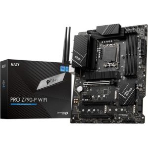 MSI PRO Z790-P WIFI, ATX, Intel LGA 1700, 4xDDR5, 4xM.2, 6xSATA 6Gb/s, RAID, 4xPCle, 1xHDMI, 1xDP, GbE LAN, Wireless AX+Bluetooth, 1xUSB-C, 3xUSB3.0, 4xUSB2.0, 3 Year Warranty