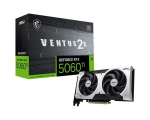 MSI nVidia GeForce RTX™ 5060 Ti 8G VENTUS 2X OC PLUS, PCI Express® Gen 5 x16, Boost: 2602 MHz, CUDA 4608 Units, 8GB GDDR7, HDMI™ x 1