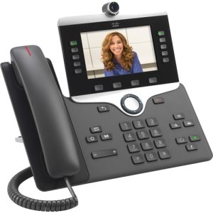 Cisco CP-8865-3PCC-K9=, 8865 IP Phone, 5 Line, 1xRJ-45 Port, Wireless AC+Bluetooth, Corded/Cordless, Wall Mountable, 1 Year Warranty