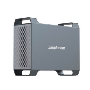 Simplecom SE482 SuperSpeed USB Dual Bay 3.5' SATA Hard Drive RAID Enclosure USB-C RAID 0/1, JBOD