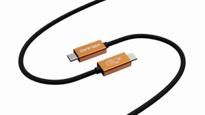 Volans VL-UT42, Aluminium USB4 Type-C Cable, Male to Male, Length: 2m, Black, 1 Year Warranty