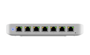 Ubiquiti USW-ULTRA-60W, Ultra 60W, Compact 8-port Layer 2 GbE PoE Switch, Versatile Mounting, 7 GbE PoE+ Output ports, 1 GbE Port, Includes PSU, 1 Year Warranty