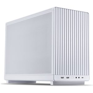 LIAN LI PC-A3W, DAN-A3 MicroATX Chassis with steel mesh side panel (option side glass panel), White, 1 Year Warranty