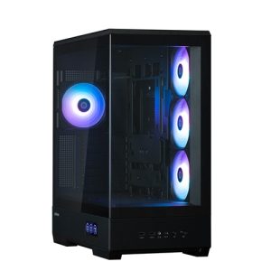 Zalman P50 DS Black, Mid-Tower, Tempered Glass, Drive Bays: 3x Combo(3.5" Or 2.5"), 2x 2.5", Expansion Slot: 7, Motherboard Support: Mini-ITX / mATX / ATX, Pre-Installed Fan: 4x120mm ARGB, 1 Year Warranty