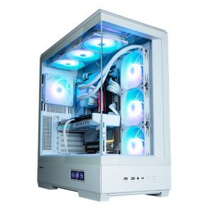 Zalman P50 DS White, Mid-Tower, Tempered Glass, Drive Bays: 3x Combo(3.5" Or 2.5"), 2x 2.5", Expansion Slot: 7, Motherboard Support: Mini-ITX / mATX / ATX, Pre-Installed Fan: 4x120mm ARGB, 1 Year Warranty