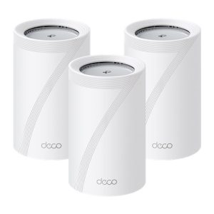 TP-Link Deco BE65 Pro(3-pack) BE11000 Whole Home Mesh WiFi 7 System, 688 Mbps at 2.4 GHz + 4320 Mbps at 5 GHz + 5760 Mbps at 6 GHz